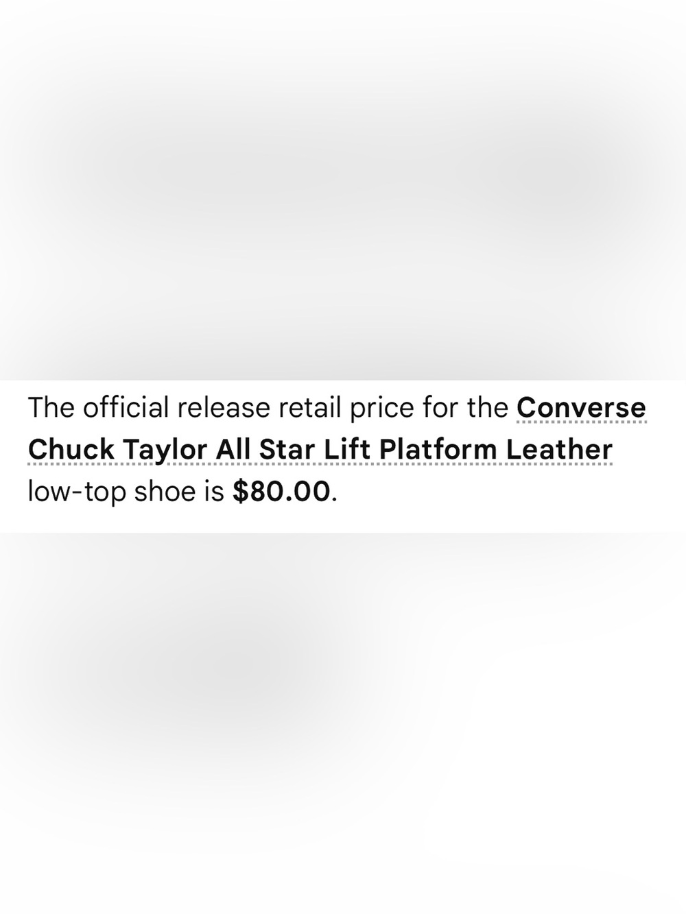 Converse All Star Lift Oxford Sneaker (NWOT) - Picture 10 of 11